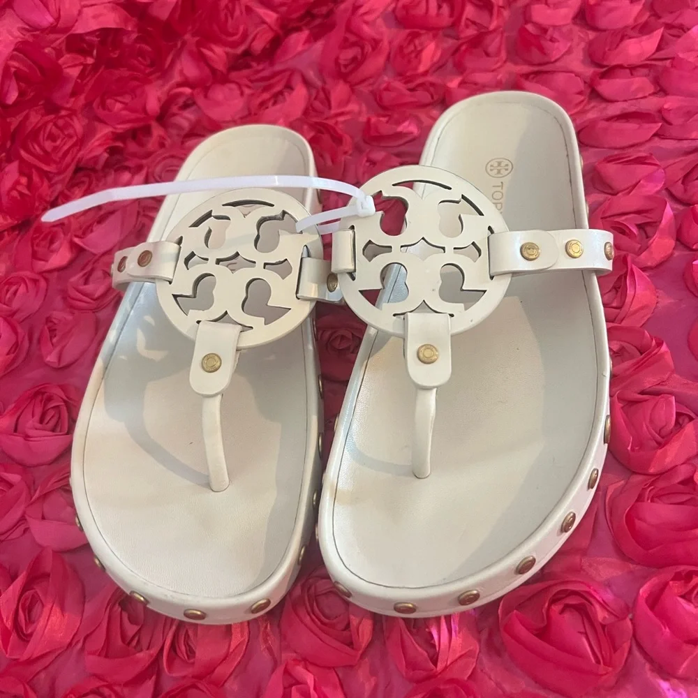 Tory Burch Women's Miller Cloud Coin Sandals